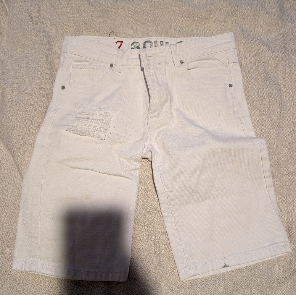 Kids White Shorts